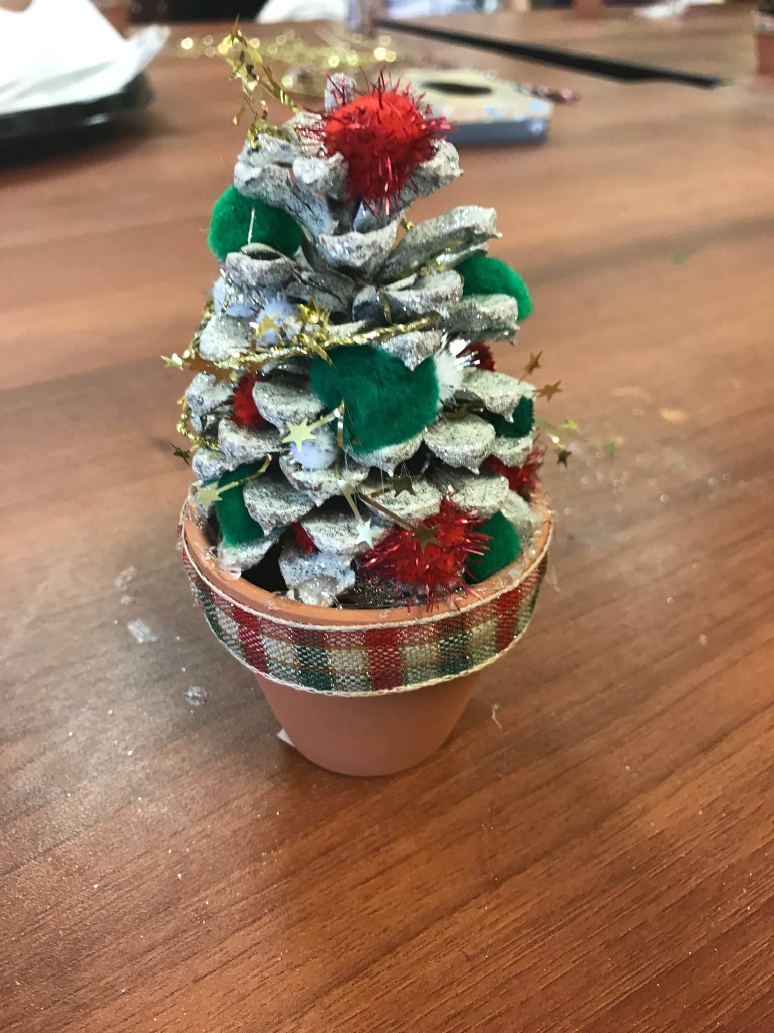 Independence Home Care Helped To Create A Holiday Craft With Saint Peter’s Adult Day Center